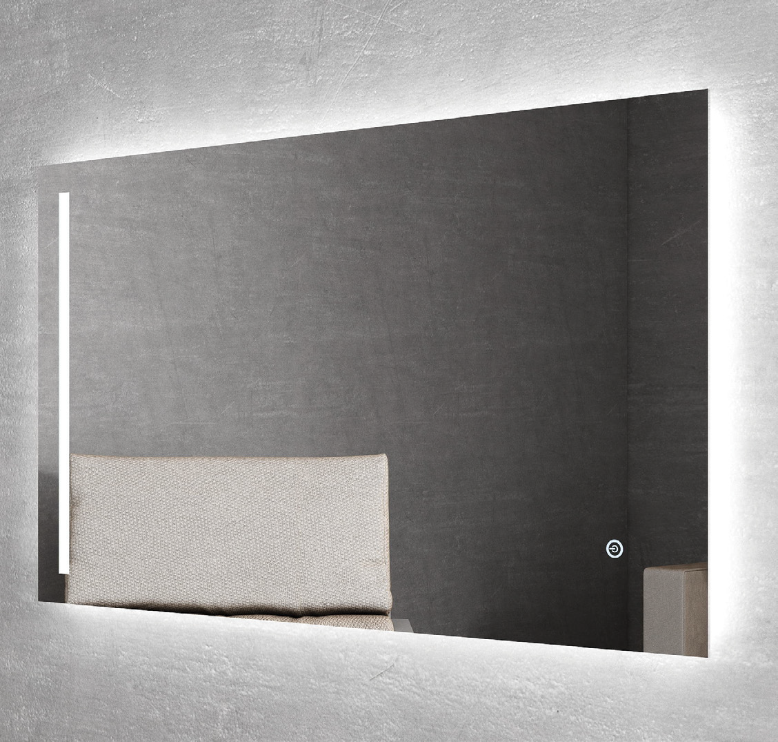 OTTI BOSTON FRAMELESS LED RECTANGULAR MIRROR 600X1000MM