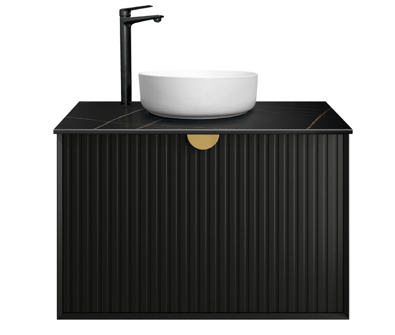 OTTI MARLO MATTE BLACK 900MM FLOOR STANDING VANITY