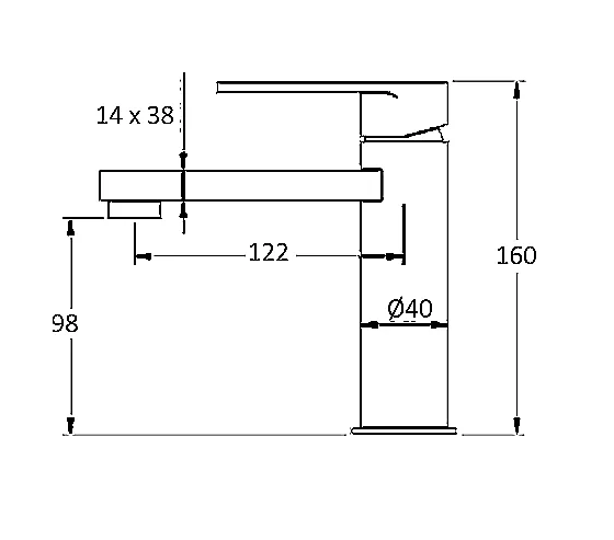 INSPIRE VETTO BASIN MIXER BRUSHED NICKEL