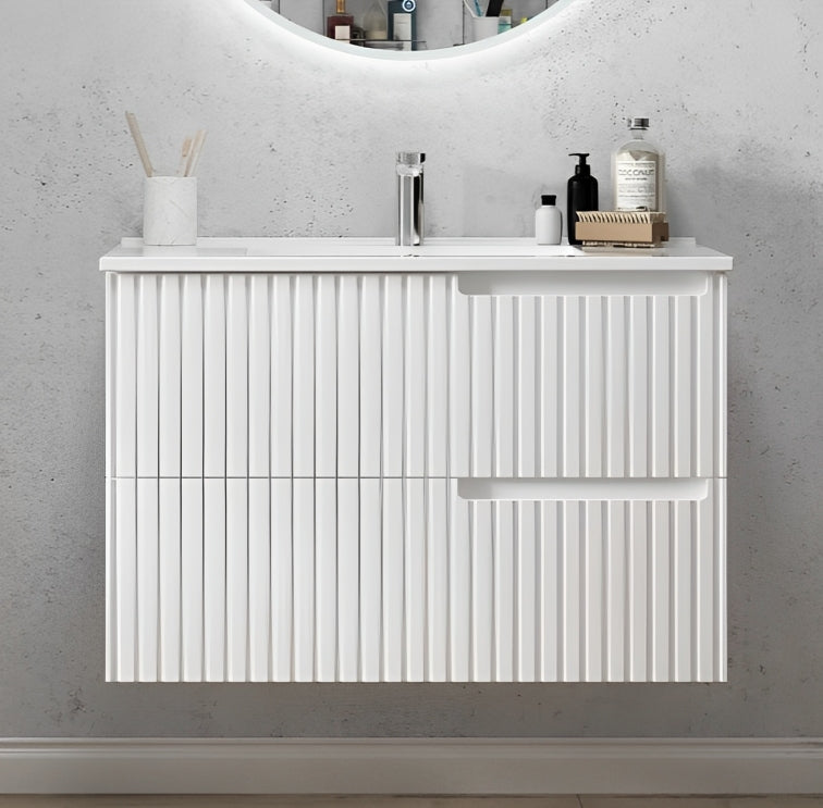 OTTI NOOSA MATTE WHITE 900MM FLOOR STANDING VANITY