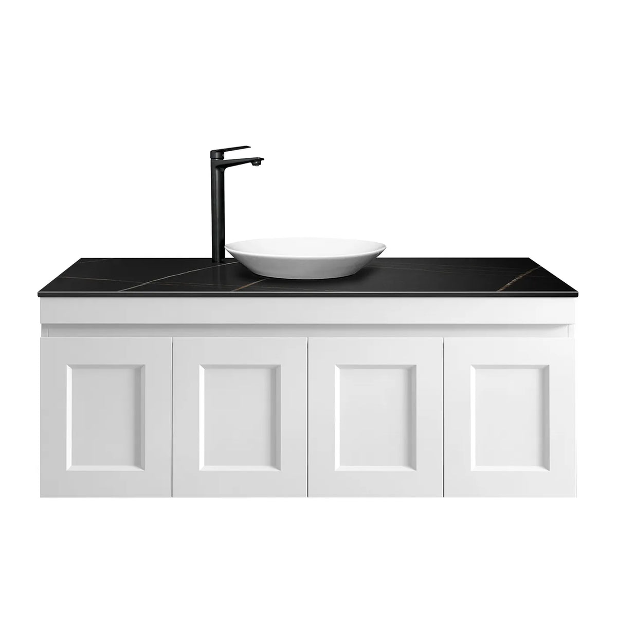 OTTI HAMPTON MARK II MATTE WHITE 1200MM WALL HUNG VANITY