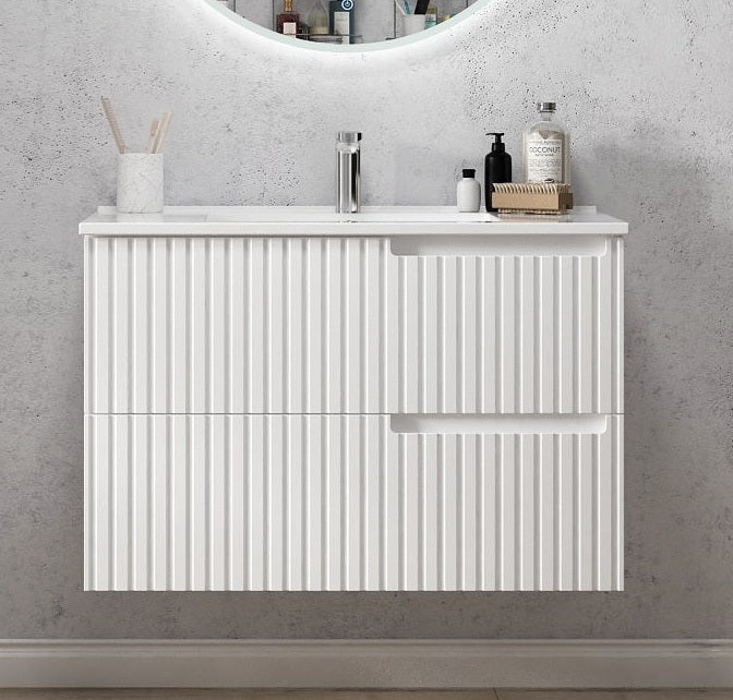 OTTI NOOSA MATTE WHITE 750MM WALL HUNG VANITY