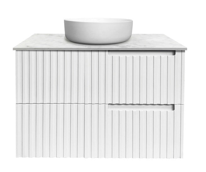 OTTI NOOSA MATTE WHITE 750MM WALL HUNG VANITY