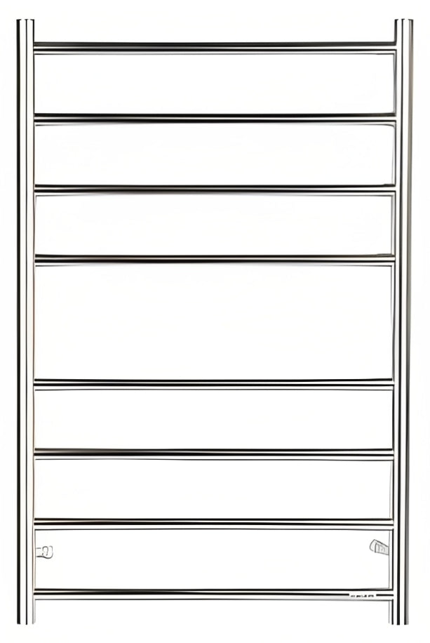 INSPIRE HEATED TOWEL RAIL 8 BAR ROUND CHROME