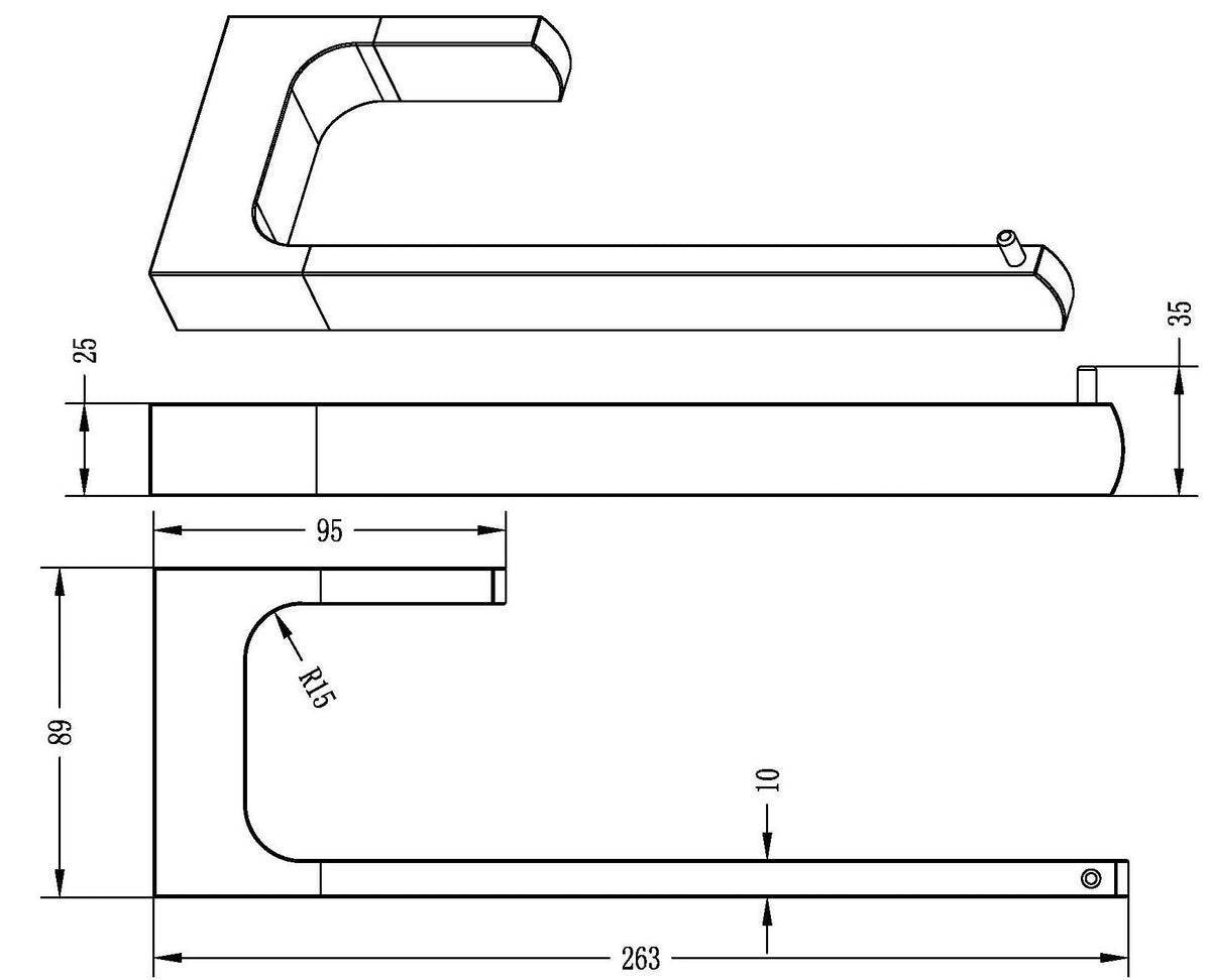 INSPIRE TARAN TOWEL BAR CHROME