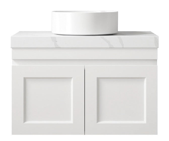 OTTI HAMPTON MARK II MATTE WHITE 750MM WALL HUNG VANITY