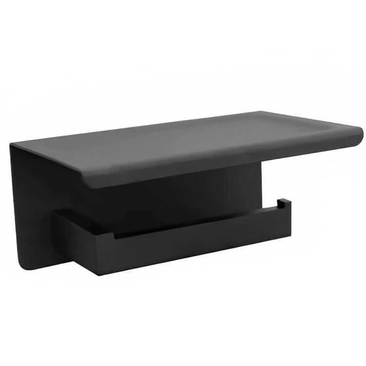 INSPIRE PAPER HOLDER WITH PHONE SHELF MATTE BLACK