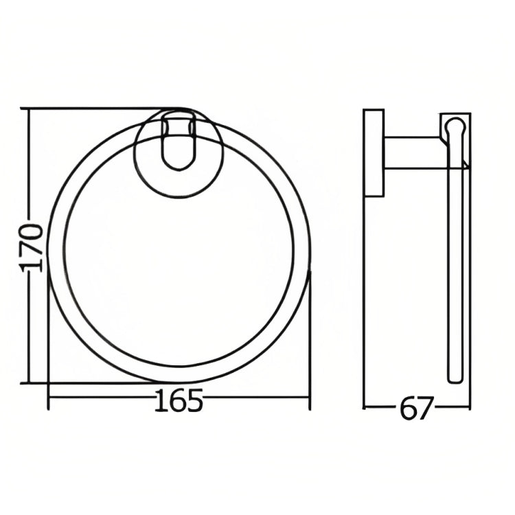 INSPIRE RONDO TOWEL RING CHROME