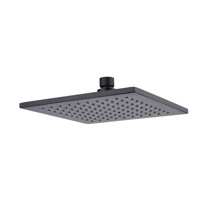 INSPIRE BRASS SHOWER HEAD SQUARE 250MM BLACK