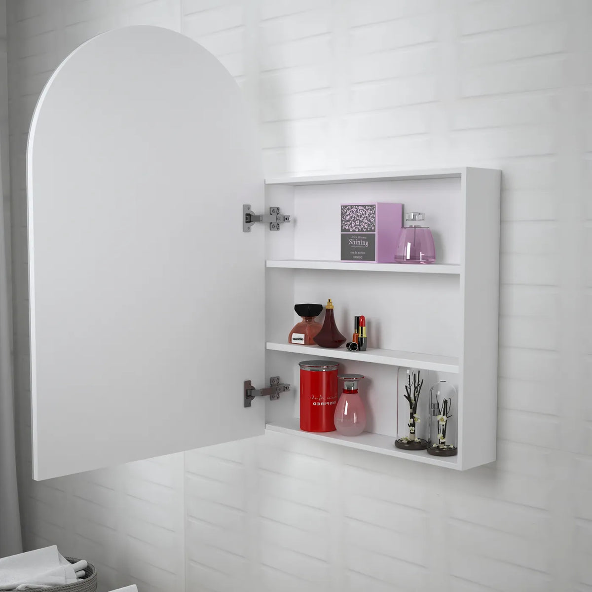 OTTI ARCHIE MATTE WHITE SHAVING CABINET 900MM