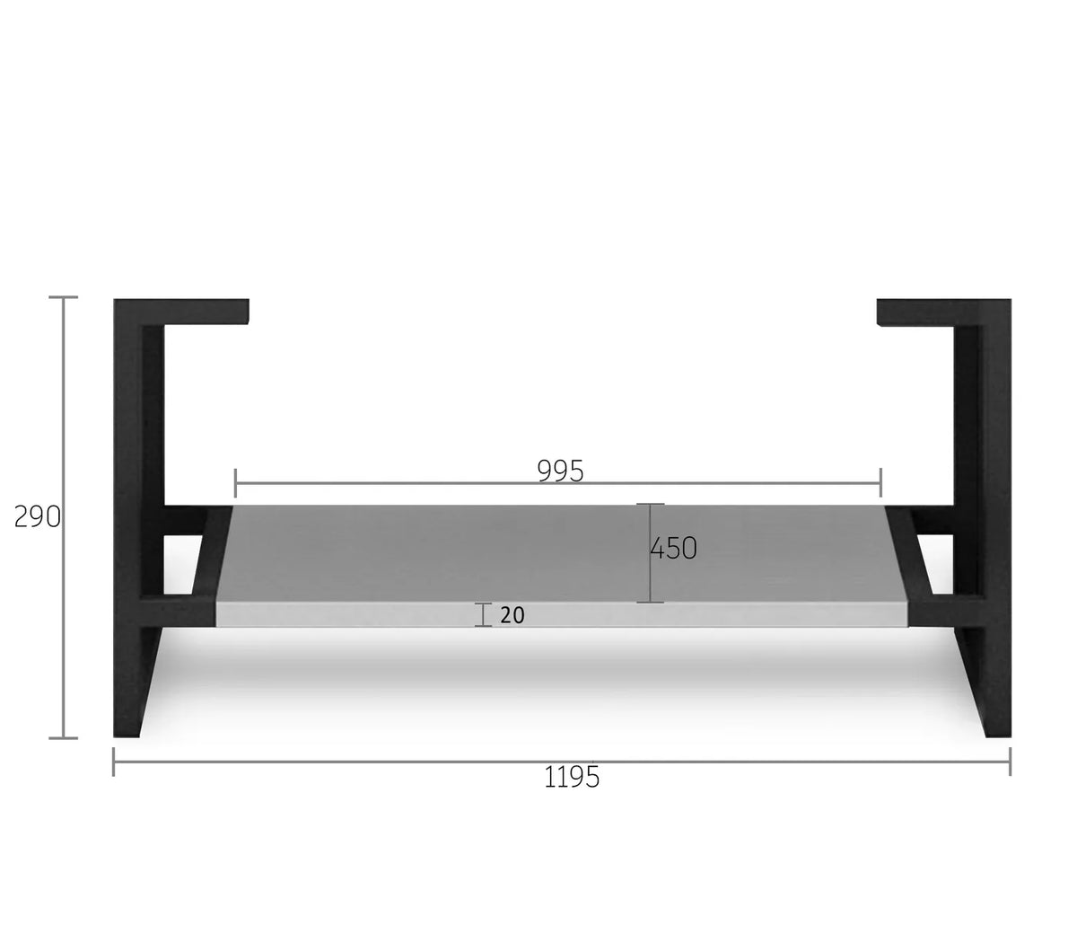 OTTI BOSTON LIGHT GREY 1200MM FLOOR STANDING VANITY