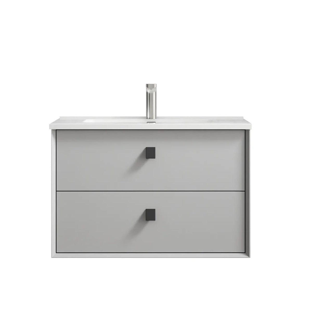 OTTI BOSTON LIGHT GREY 750MM WALL HUNG VANITY