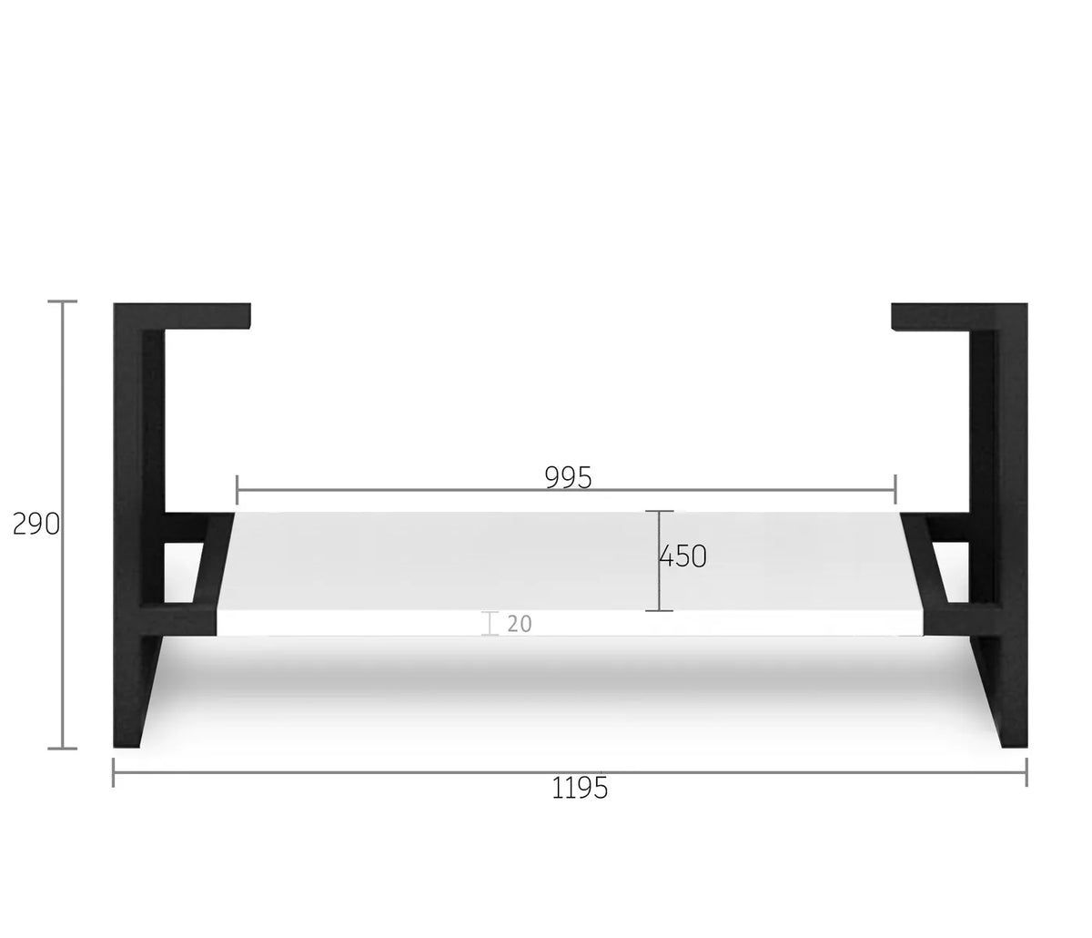 OTTI BOSTON MATTE WHITE 1200MM FLOOR STANDING VANITY