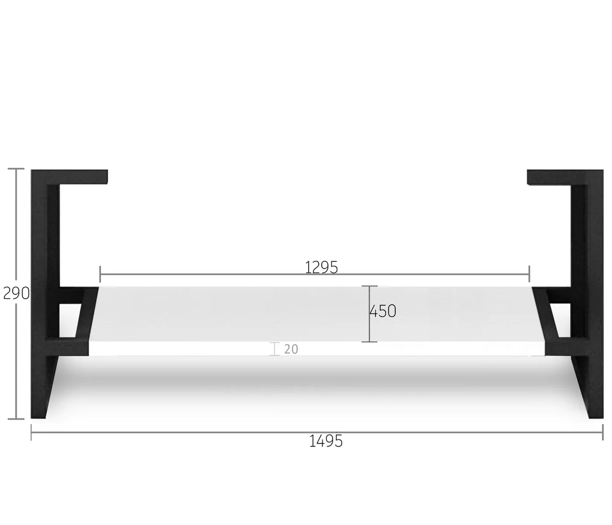 OTTI BOSTON MATTE WHITE 1500MM DOUBLE BOWL FLOOR STANDING VANITY