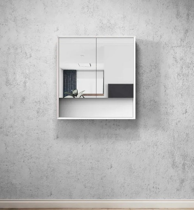 OTTI BOSTON MATTE WHITE WALL HUNG SHAVING CABINET 750MM