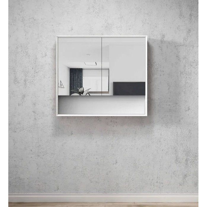 OTTI BOSTON MATTE WHITE WALL HUNG SHAVING CABINET 900MM