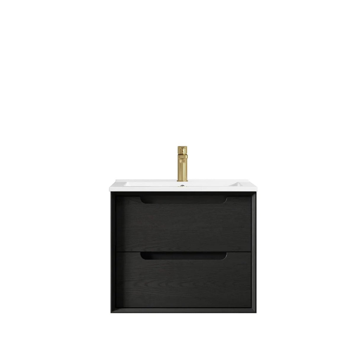 OTTI BYRON BLACK OAK 600MM WALL HUNG VANITY