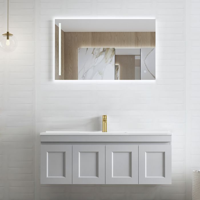 OTTI HAMPTON MARK II MATTE GREY 1200MM WALL HUNG VANITY