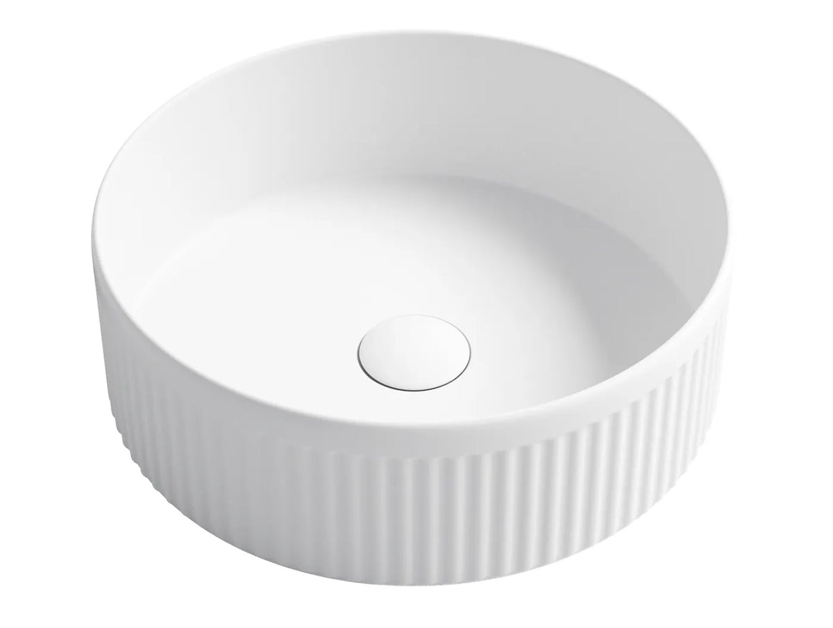 OTTI OXFORD ROUND GLOSS WHITE BASIN 395MM