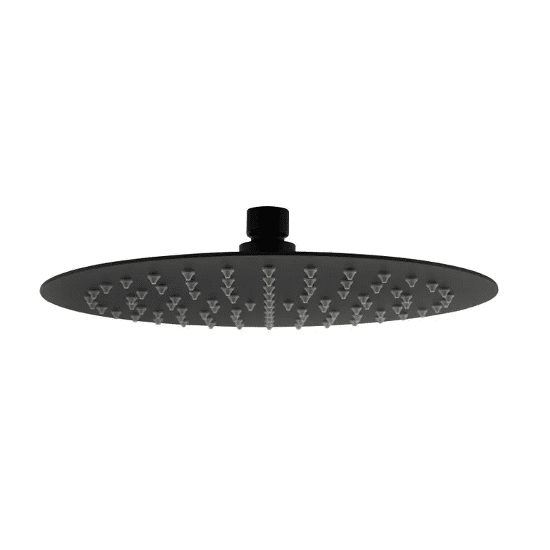 INSPIRE STAINLESS SHOWER HEAD ROUND 300MM BLACK