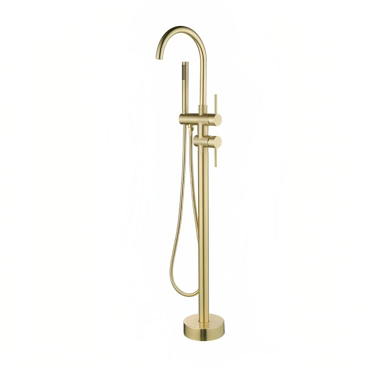 INSPIRE FREE STANDING BATH MIXER BRUSHED GOLD