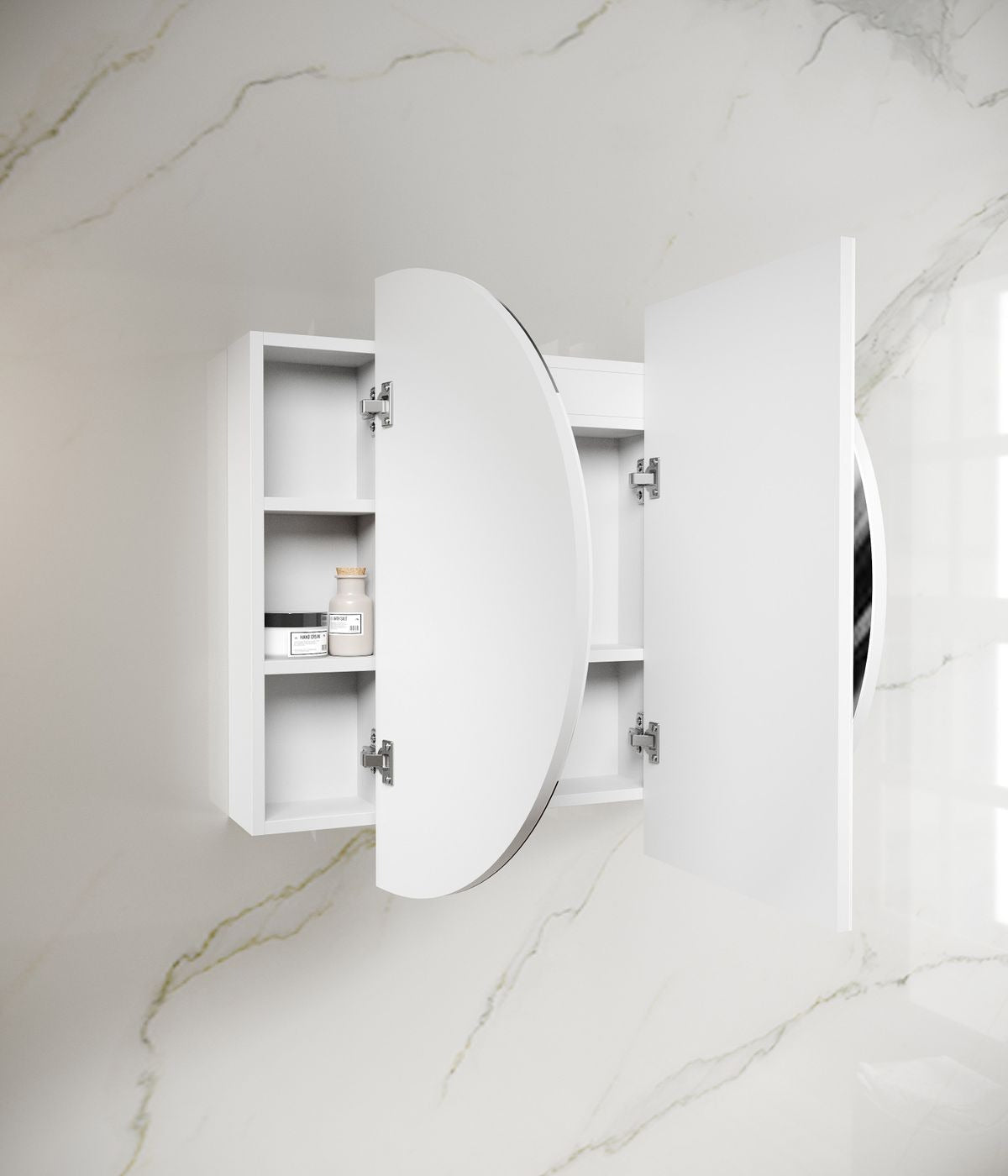 OTTI BONDI MATTE WHITE LED SHAVING CABINET 1500MM