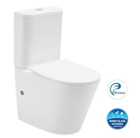 INSPIRE OASIS RIMLESS TOILET SUITE MATTE BLACK