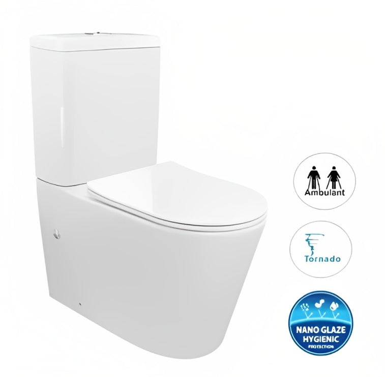 INSPIRE FEANZA TORNADO TOILET SUITE GLOSS BLACK