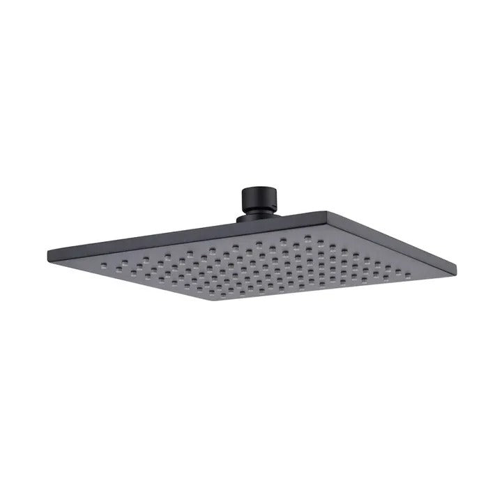 INSPIRE STAINLESS SHOWER HEAD SQUARE 200MM BLACK